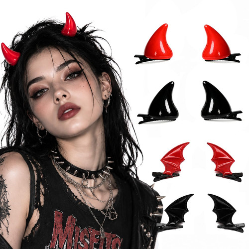Halloween devil horn bat - bat, wing