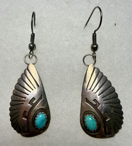 Vintage turquoise wing drop - turquoise,