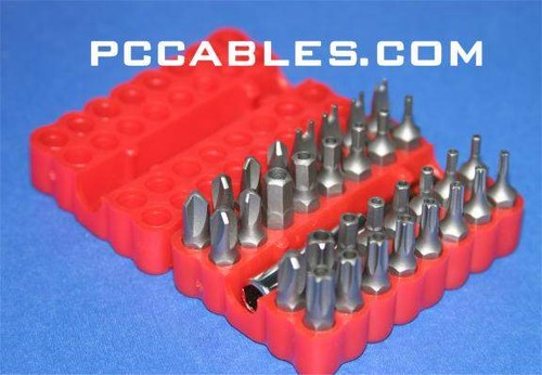 Security bit set - set, torx