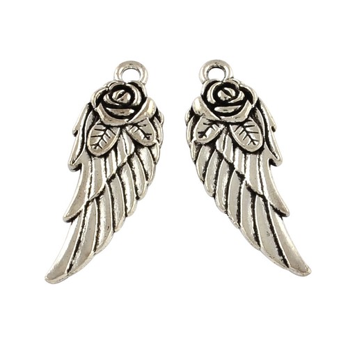 Angel wing charms antique - angel,