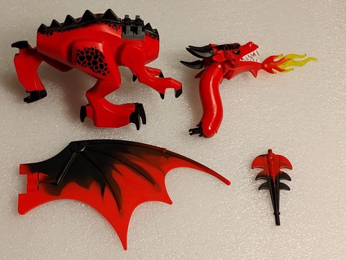 Lego red dragon incomplete - lego,